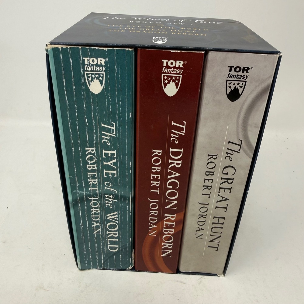 Robert Jordan The Wheel of Time Boxed Set I Books 1-3 Tor Fantasy Paperback